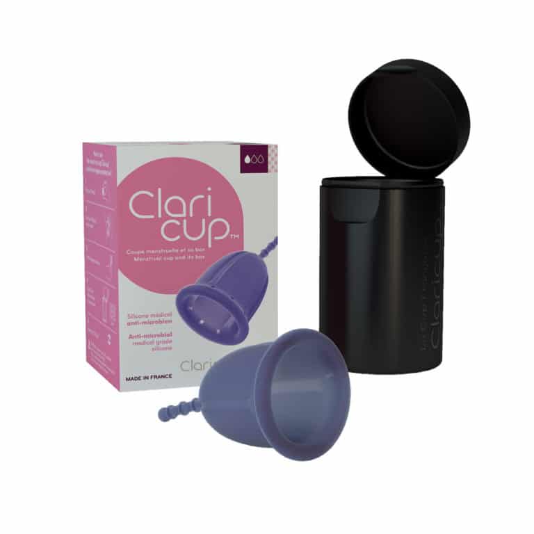 Menstrual Cup Claricup Antimicrobial and its sterilizer | Claripharm